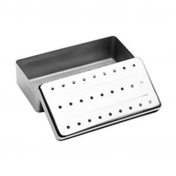 Estojo em Inox Perfurado - 20 x 10 x 5cm