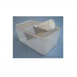 Caixa de Polipropileno 30 x 19 x 13 cm NG sem abas Tampa Zincada completa