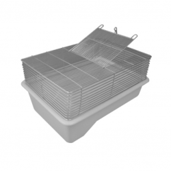 Caixa de Polipropileno para Rã 49 x 34 x 30 cm Tampa Inox completa