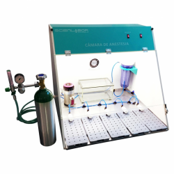 Câmara de Anestesia para Ratos e Camundongos com Vaporizador HB - Sistema Completo
